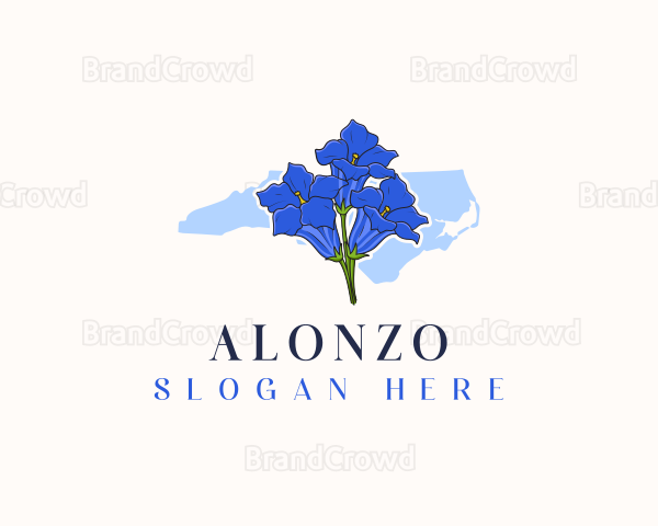 North Carolina Flower Gentian Logo