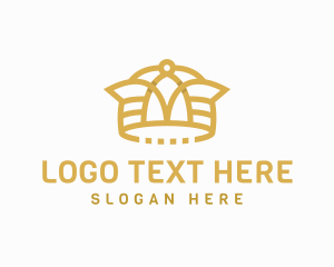 Membership - Premium Gold Crown logo design