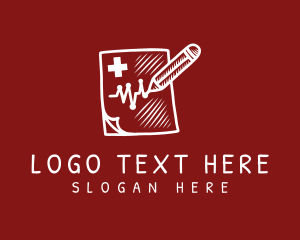 Clinic - Writing Medical Prescription logo design