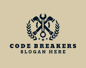 Breaker Bar Wrench Repair logo design