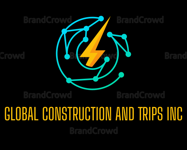 Thunder Bolt Circuit Logo