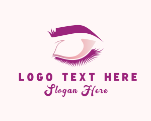 Microblading - Beauty Eyelash Cosmetology logo design