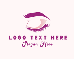 Eyelash - Beauty Eyelash Cosmetology logo design