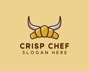 Viking Croissant Bakery logo design