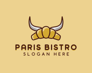 Viking Croissant Bakery logo design