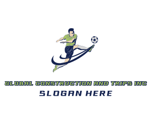 Football Sports Athlete Logo