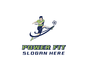Athlete - Football Sports Athlete logo design