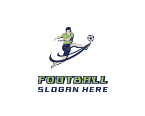 Football Sports Athlete logo design