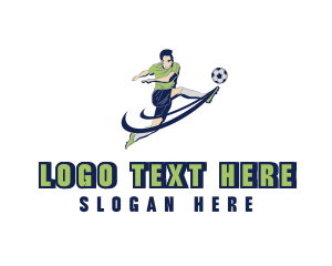 Football Sports Athlete logo design