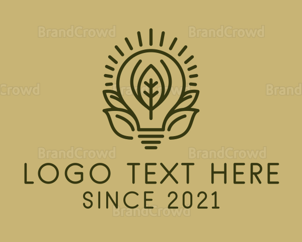 Sustainable Light Bulb Logo