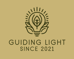 Sustainable Light Bulb  logo design