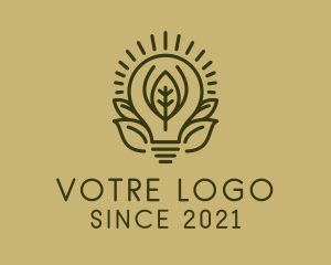 Charging - Sustainable Light Bulb logo design