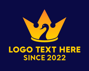 Zoo - Royal Duck Crown logo design