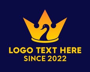 King - Royal Duck Crown logo design