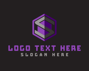 Software - Futuristic Tech Letter S logo design