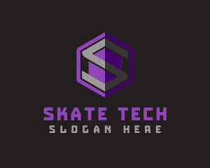 Business Tech Letter S logo design