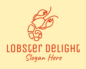 Red Lobster Restaurant logo design