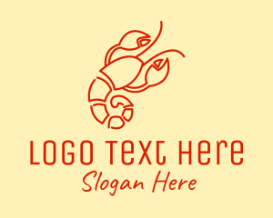 Seafood Restaurant - Red Lobster Restaurant logo design