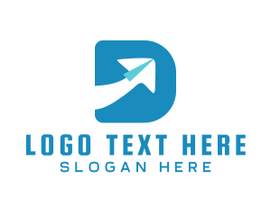 Shipping - Logistics Arrow Letter D logo design