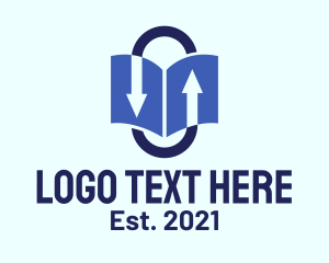 Trade - Book Arrow Trading logo design
