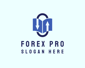 Forex - Book Arrow Trading logo design