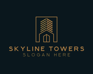 Building Tower logo design