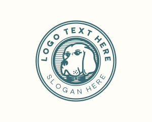 Animal - Hipster Bowtie Dog logo design