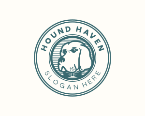 Hipster Bowtie Dog logo design