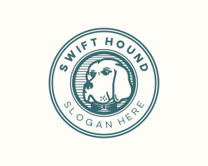 Hipster Bowtie Dog logo design