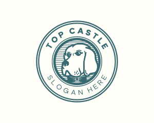 Groomer - Hipster Bowtie Dog logo design