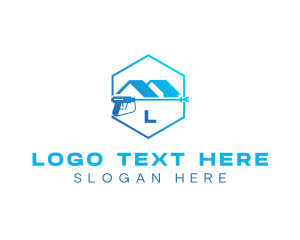 Lettermark - Pressure Washer House Disinfection logo design