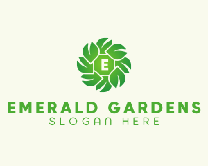 Natural Herbal Leaves logo design