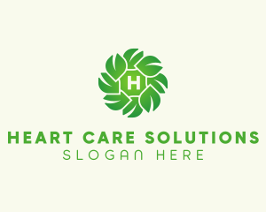 Natural Herbal Leaves logo design