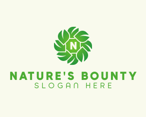 Natural Herbal Leaves logo design