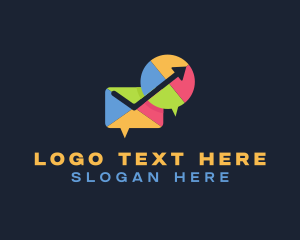 Social Media - Social Chat Mail logo design