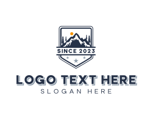 Tree - Adventure Mountain Trekking logo design