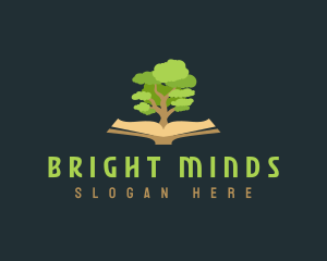 Study - Book Publishing Tree logo design