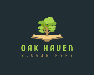 Book Publishing Oak Tree logo design