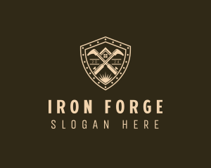 Welding Fabrication Shield logo design