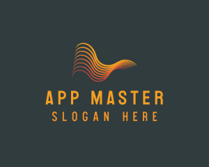 Apps - Creative Abstract Waves logo design