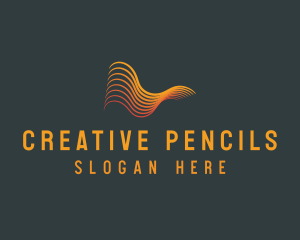 Creative Abstract Waves logo design