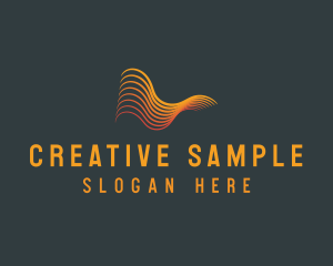 Creative Abstract Waves logo design