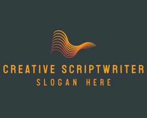 Creative Abstract Waves logo design