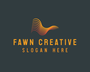 Creative Abstract Waves logo design