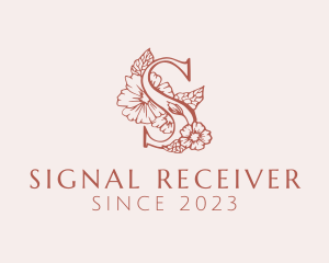 Flower Boutique Letter S logo design