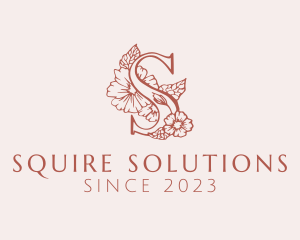 Flower Boutique Letter S logo design