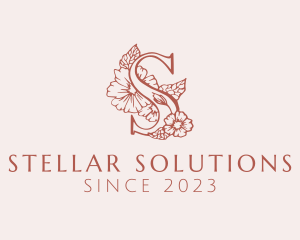 Flower Boutique Letter S logo design