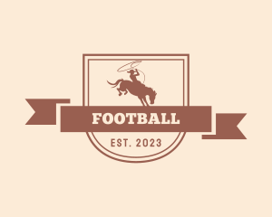 Classic - Cowboy Horse Badge logo design