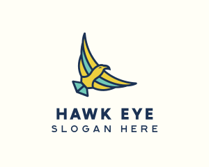 Hawk - Bird Hawk Wings logo design