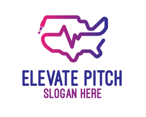 Pitch - USA Stroke Music Beat logo design
